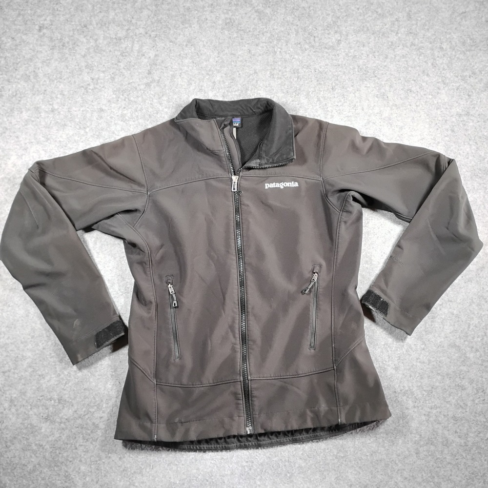 Patagonia Adze Polartec Windbloc Softshell Jacket Black Womens Small